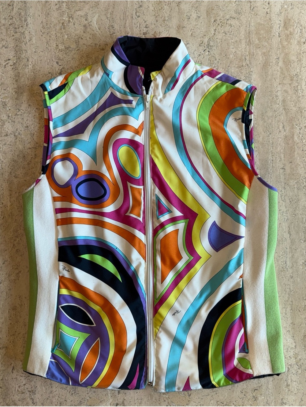 Emilio Pucci multi-colored Reversible  Sleeveless Vest